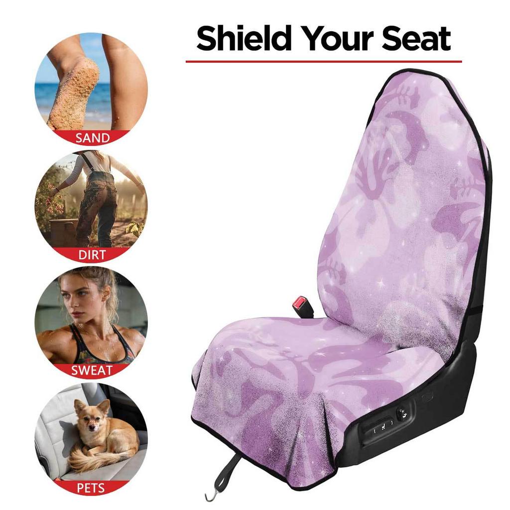 Universal Car Seat Towel Cover: Front Seat Protector for Gym, Workout, All Seasons