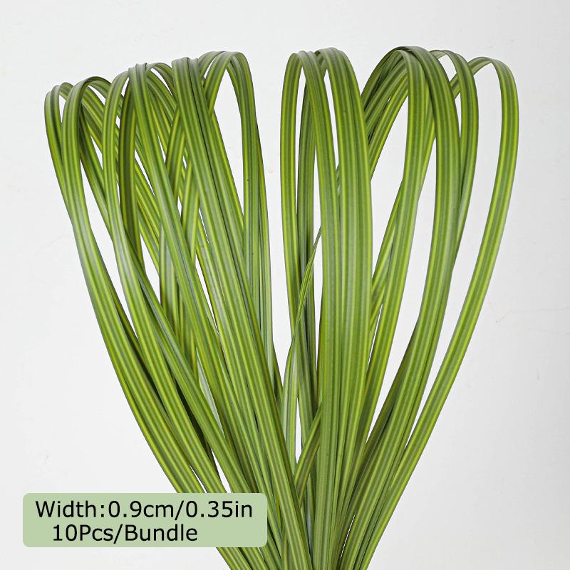 

10 шт./пучок Плоские листья Сочетание Пластик Природа Цветочная композиция Имитация цветка Зеленая комната Имитация Свежий 0.9CM