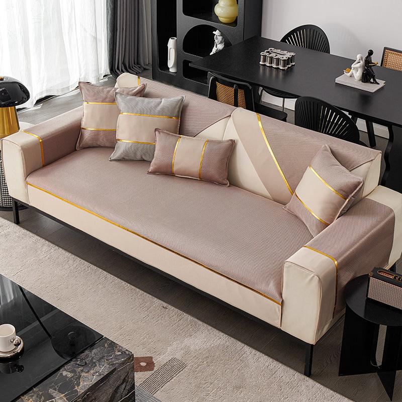 Summer Sofa Cushion Summer Sofa Seat Cushion for Summer Ice Silk Sofa Cushion New Cover Cloth Leather Sofa Cover Towel