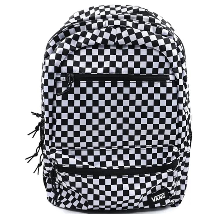 New Vans Polyester Backpack Regular Unisex Black & White VN000GRXDWW