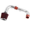 For Chevrolet Cold Air Intake Kit Red Filter Silver Pipe  For 11-15 Chevy Cruze 1.4L DOHC Turbo Engine