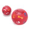 Dog Chew Toy Vinyl Fillable Treat Ball Teething Toy for Aggressive Chewers Leak Food Toy for Teeth Clean Training