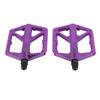 Bike Pedal Boron Steel Axle Nylon Fiber Non Slip Toothed Nail Design Road Bike Flat Pedal Purple