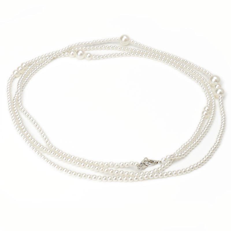 New French Pearl Necklace Waist Chain for Women Trendy and Elegant Light Luxury Long Pearl Dress for Women