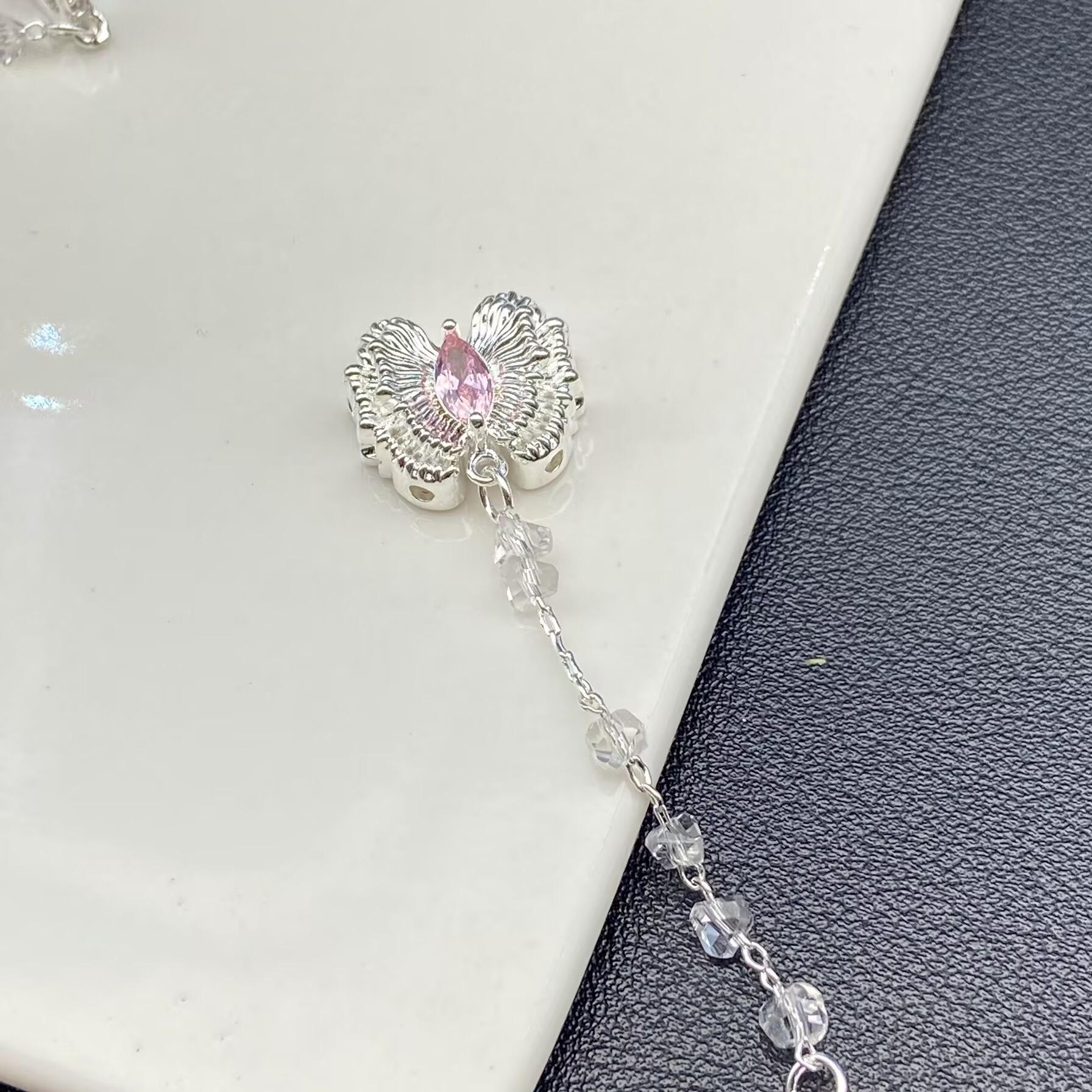 

Inlaid Zircon Marquise Beading Chain: Handmade Crystal Jewelry Accessory with Micro-Diamond Detail