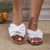2025 New Women Flats Slippers Summer Bow Tie Sandals Outdoor Shoes for Women Flat Casual Beach Slippers Slides Women