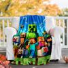 1pc Pixel games Theme Blanket - Digital Print, Polyester, Cozy for All Seasons, Perfect for Outdoor, and Travel