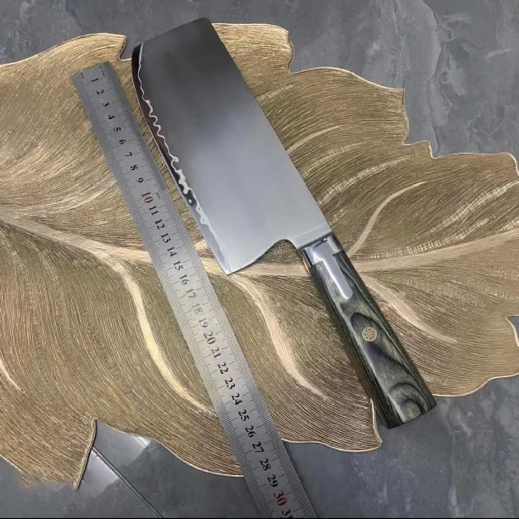 7 Inch Chinese Chef Knife S301 Powder Steel Blade Wood Handle Slicing Vegetables Cleaver Meat Handmade Forged Kitchen Knives