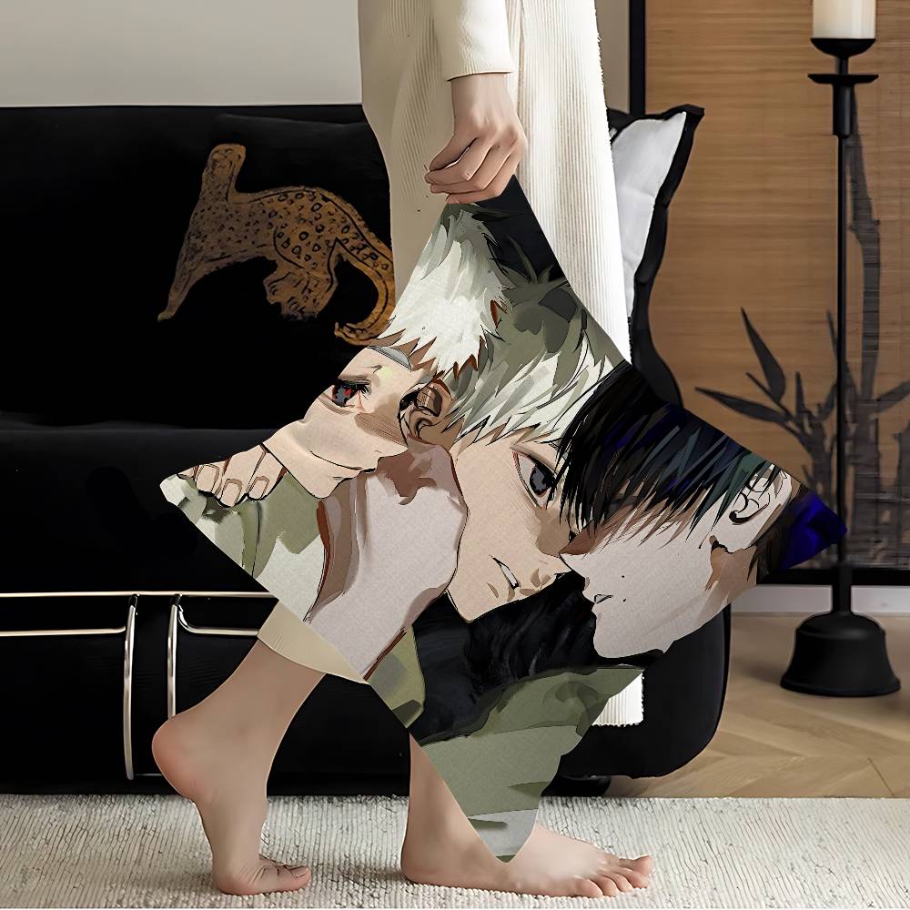 The Summer Hikaru Died Anime Pillow Covers Cartoon Sofa Decorative Home Double-Sided Printing Short Plush Cute Cushion Cover