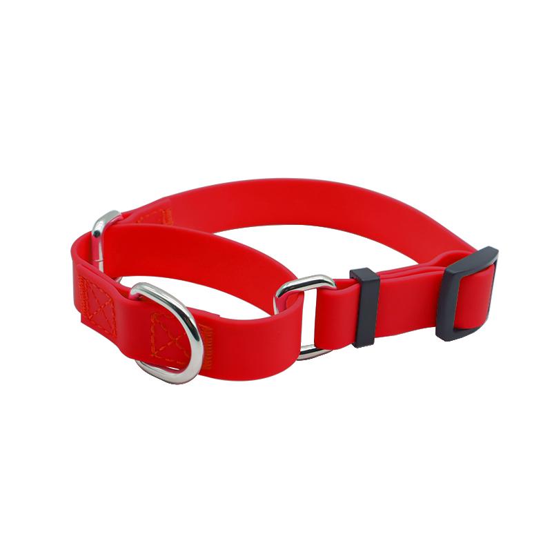 PVC Waterproof Dog Collar Nylon Comfort Pet Collar With Handle for Small Medium Large Dogs