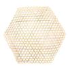Hansheng Hand-Woven Hexagonal Bamboo Steamer Mats, Non-Stick (50-Pack)