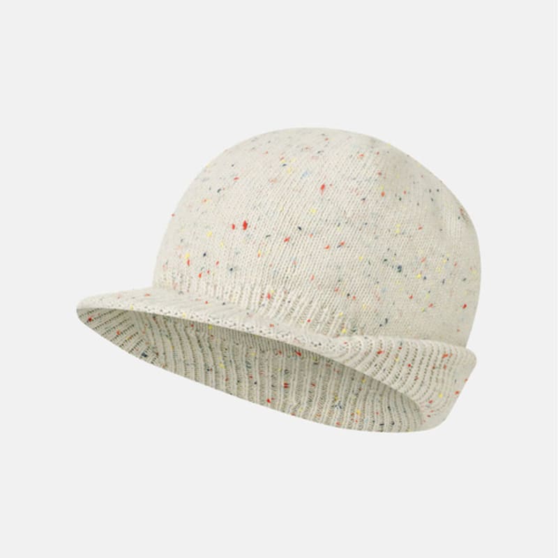 

Шапка-бини с козырьком SUNLOVE Speckle Слоновая кость OS