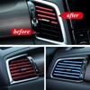 10 stuks 20cm Universele Auto Airconditioner Uitlaat Decoratieve U-vormige Sierstrips Decor Auto Styling Accessoires