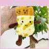 Adorable Cartoon Pancake Plush Keychain With Soft Short Plush And Cute Design Perfect For Souvenir Gifts