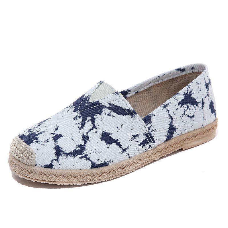 Summer Fisherman Shoes Female Lazy One Pedal Pregnant Women Canvas Versatile Breathable Cloth Shoes