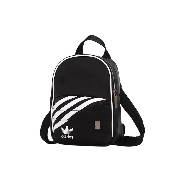 Adidas Originals Trefoil BP Mini Classic Three Stripes Polyester Backpack Women Backpack Black GD1642