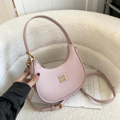 Neue Retro-Taschen für Damen, Halbmond-Tasche, Herbst- und Winter-Knödeltasche, vielseitige Umhängetasche mit einer Schulter