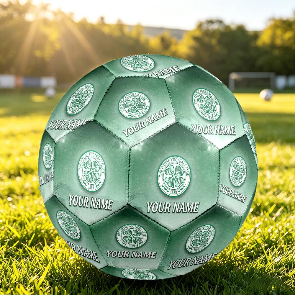 Personalized Size 5 Football Celtic FC Pattern Outdoor Game Sports Ball Gift