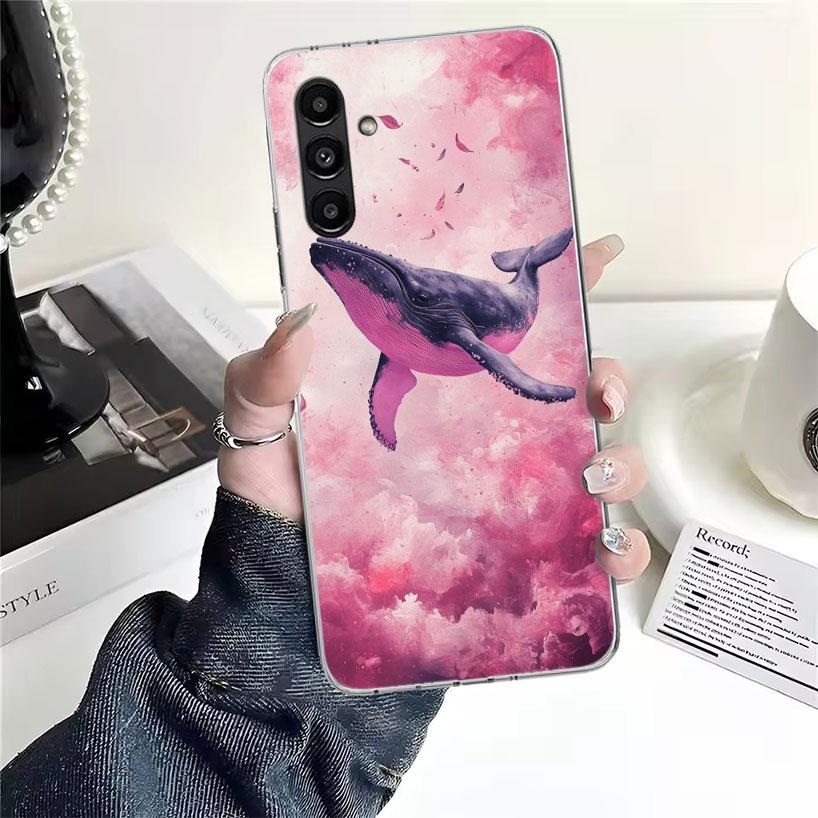 Humpback Whale Sea Giant Phone Case For Samsung Galaxy A13 A14 A15 A16 A17 A53 A54 A55 A56 A57 A33 A34 A35 A36 A37 A23 A24 A25 A