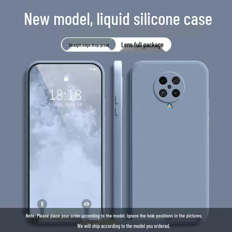 Redmi K30 Ultra Simple Solid Color Silicone Drop-proof Case
