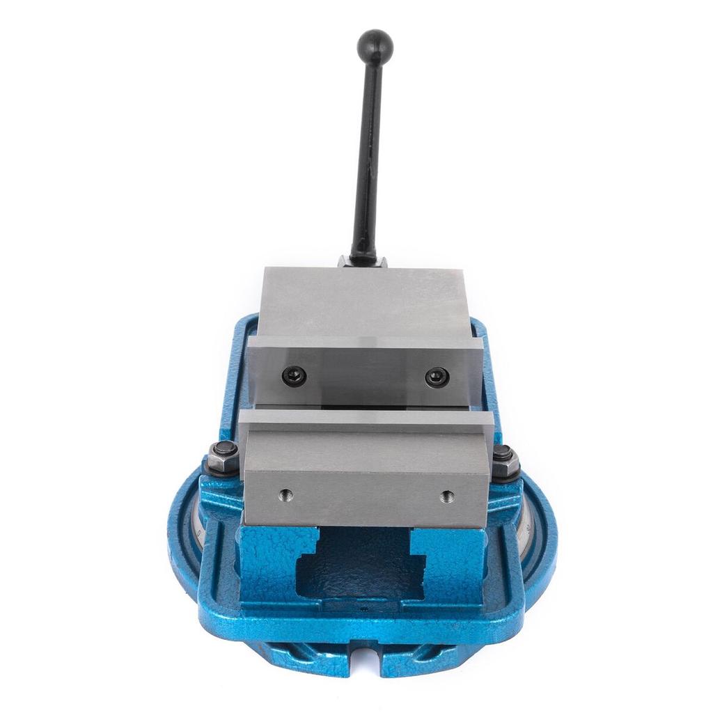 Precision Milling Machine Vise 5 Inch Accu Lock Swivel Base Clamping Vise 360 Degrees Scale Bench Vice Clamp 125mm Width for Milling Drilling Machine