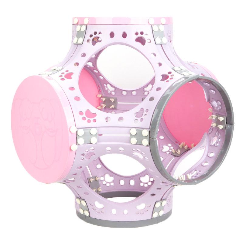 

Башня на дереве для кошачьих дрессировочных принадлежностей, творческая сборка, бесплатно с лазалкой для домашних животных, неограниченная сборка, для помещений