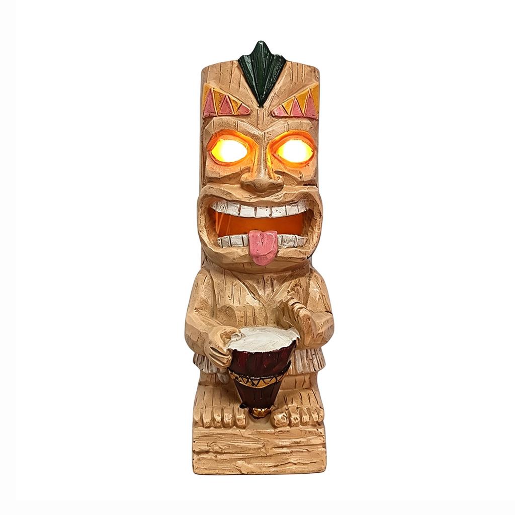 Powered Resin Statue with Light for Outdoor Garden Decor
