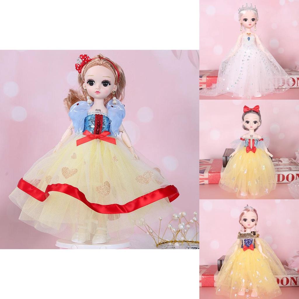 Fashionable 11.8in Elsa Snow White Princess Singing Doll For Girls With 31 Built-in Music Accessories