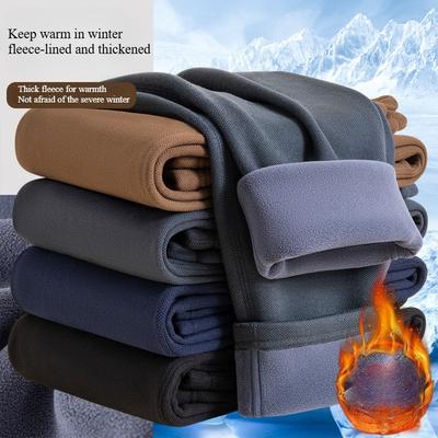 Herbst Winter Thermische Jogginghose Für Herren Fleece Dick Warm Jogger Outdoor Sport Freizeit Hosen