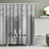 Delightful Pink White Floral Shower Curtain Home Decor Bath Room Decoration Waterproof Fabric For Kids Bathroom