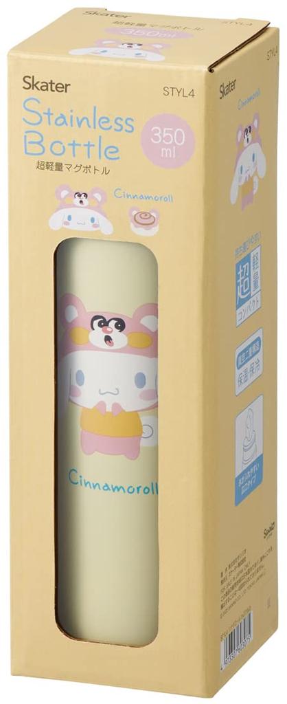 Skater Cinnamoroll Headgear Sanrio 350ml Stainless Steel Water Bottle Ultra-Lightweight STYL4-A