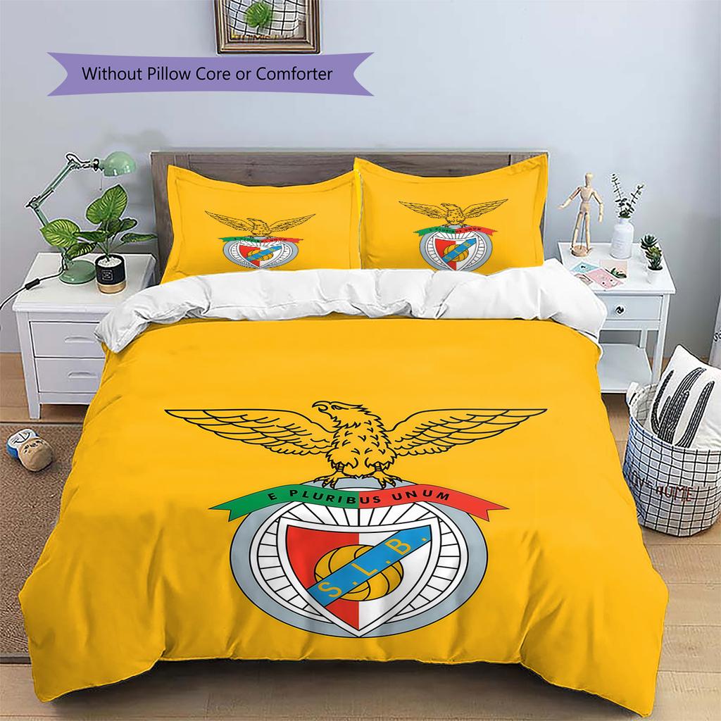 S.L. Set Copripiumino Trapuntato Modello Benfica Decorazione per la Casa Regalo (1 * copripiumino + 2 * federe senza imbottitura)
