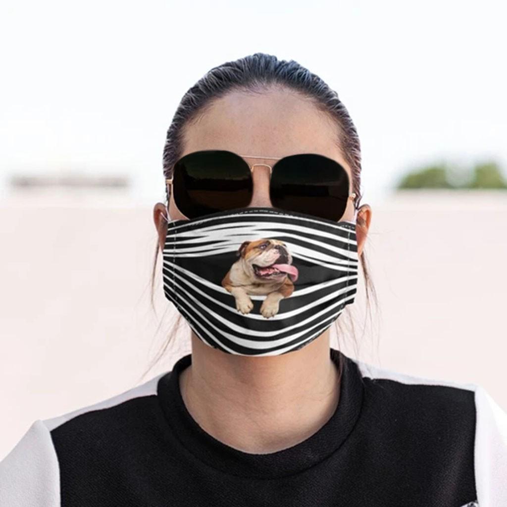General Dogs Prints Breathable Washable Mask Face Cover Filter Can Be Placed