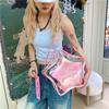 Stern Pentagramm Schmerztasche transparente Tasche Damentasche Doppel-Schulter Schulter Crossbody Japanische Bar Babytasche Freizeittasche
