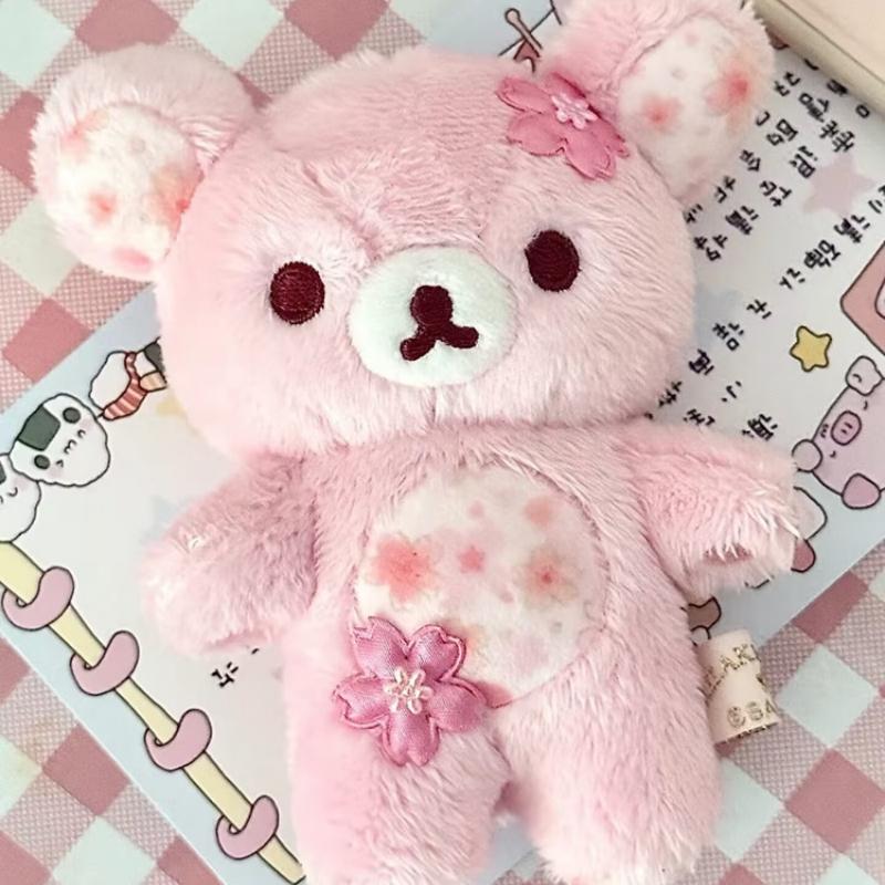 30/40/50cm Sakura Rilakkuma Plush Toy Soft Kawaii Cartoon Cherry Blossom Bear Doll Cute Stuffed Animal Basic Style Kids Gift