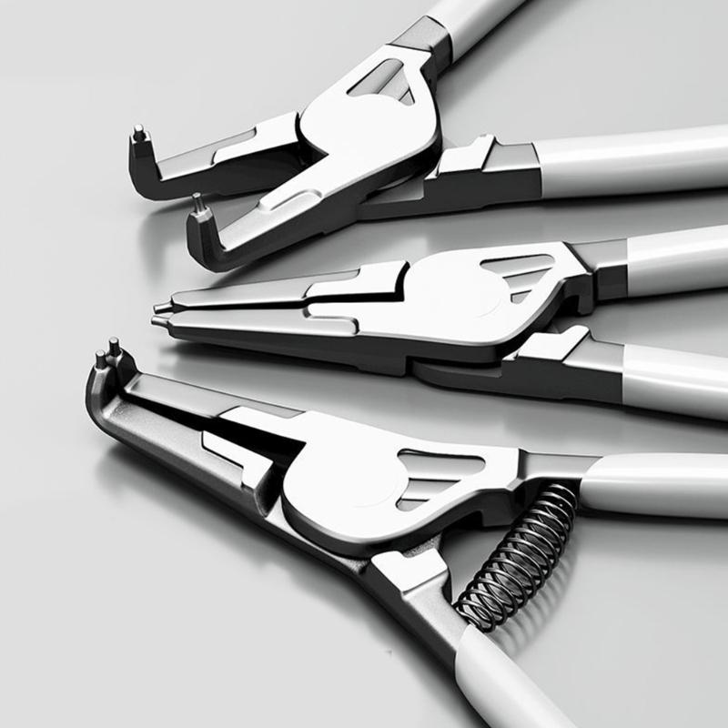 Circlip Pliers Set High Precisions Designs Complete Industrial Expansion Pliers for Internal & External Retaining Rings
