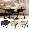 Cat Bed Hammock, Free-Standing Elevated Dog Cot for Indoors and Outdoors,Foldable No-Assembly Pet Bed with Breathable Mesh,Lightweight Raised Pet Cot