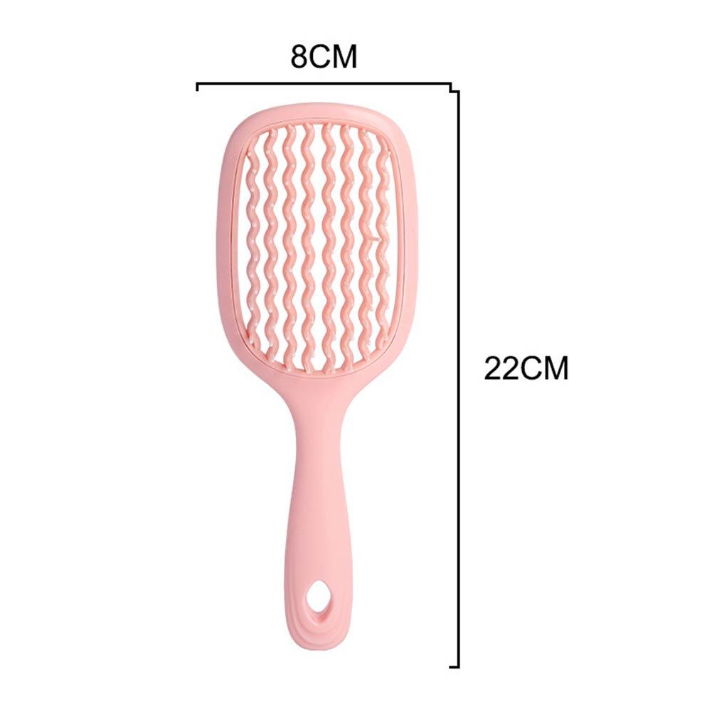 Hair Brush with Air Cushion Hollow Design Scalp Protection Detangling Styling Massage All Hair Types Ventilation Holes