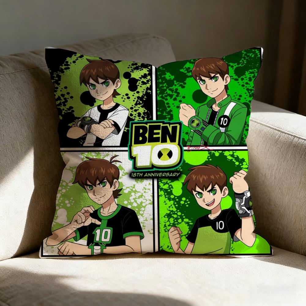 Cartoon B-Ben 10 Cool Pillow Case pillowcase, double-sided printed, sofa cushion, bedroom headboard pillow