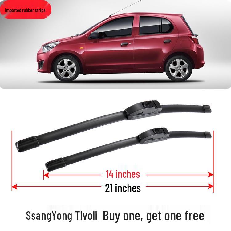 Venucia R30 Original Boneless Universal Wiper Blade with Rubber Strip & Rear Wiper Accessories