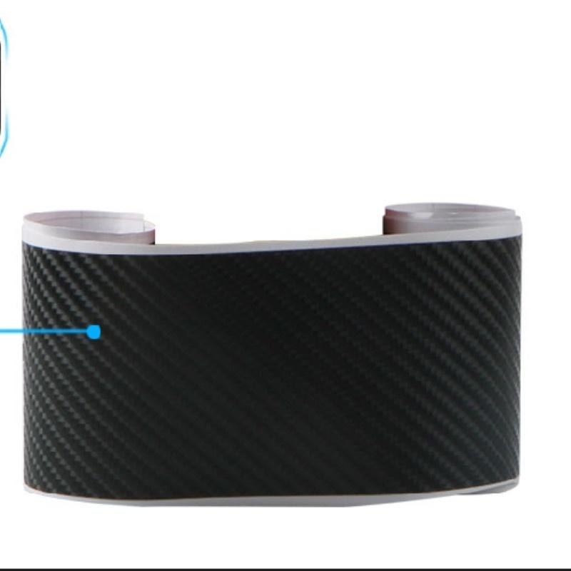 Car Trunk Door Sill Plate Rear Bumper Guard Protector Rubber Pad Durable Protective Self-adhesive Car Rear Bumper Protector Set