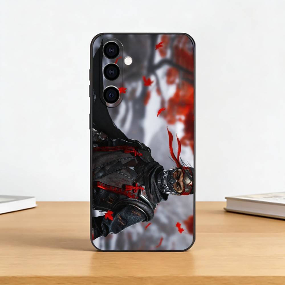 Game G-Ghost Of Y-Yotei Phone Case For Samsung Galaxy A73,A72,A71,A70,A53,A52,A51,Soft Silicone Black Cover