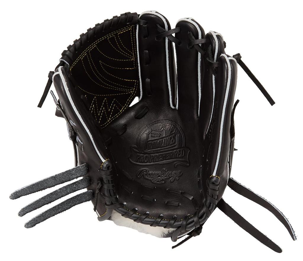 Rawlings PRO PREFERRED N6 BASIC Baseball inches Glove, Hardball, Pitcher's Model, GH6PRN65, Black, 11.75 (Left-handed)