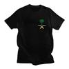 Individuelles Emblem von Saudi-Arabien T-Shirts Herren Kurzarm-T-Shirt Streetwear Tee 100% Baumwolle Übergroße T-Shirts Geschenk