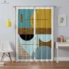 Rideaux Géométriques Colorés Simples Occultants Isolation Thermique Chambre à Coucher Salon Cuisine 2 Pièces Personnalisable