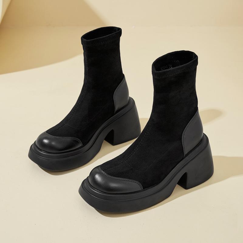 

Ботинки мартин женские на высоком каблуке женские ботинки новые осенние на платформе короткие ботинки на толстом каблуке эластичные ботинки чулки тонкие ботинки женские 40 чёрный