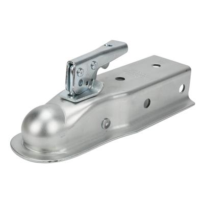 Adjustable Trailer Coupler 2 1 2in Channel Secure Coupling for 2in Hitch Ball 3500lbs Weight Capacity