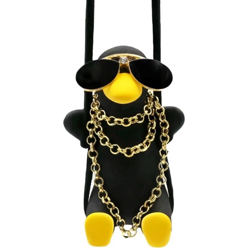 

Автомобильное зеркало заднего вида качающийся утенок автомобильный кулон черный тонкий кулон-утенок автомобильный аксессуар