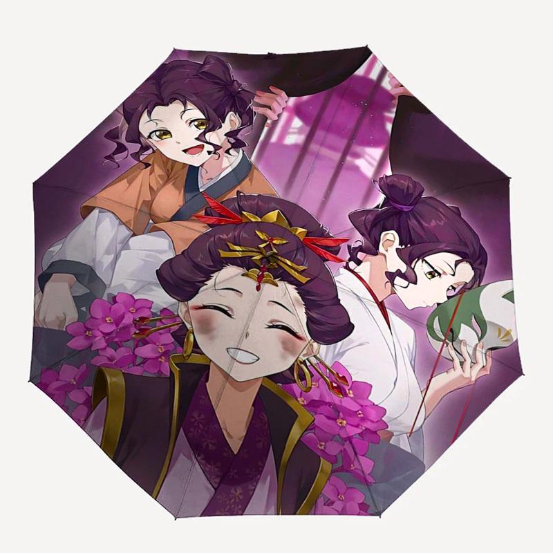 1pc Outdoor Umbrella with Anime Characters, Automatic Opening/Closing, Portable 3-Fold Design, 8-Bone Iron Frame - Perfect Gift for Fans, Travele