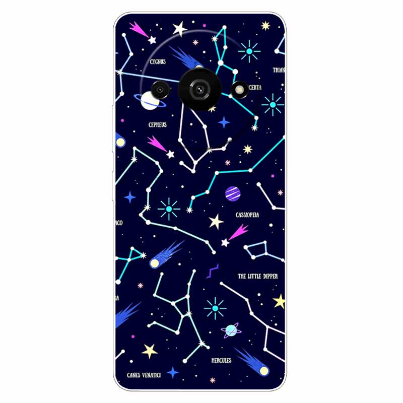 Clear Silicone Cover For Xiaomi Poco C61 Case Owl Lion TPU Printed Cover for Xiaomi Poco C61 C 61 Cases Luxury PocoC61 Phone Bag